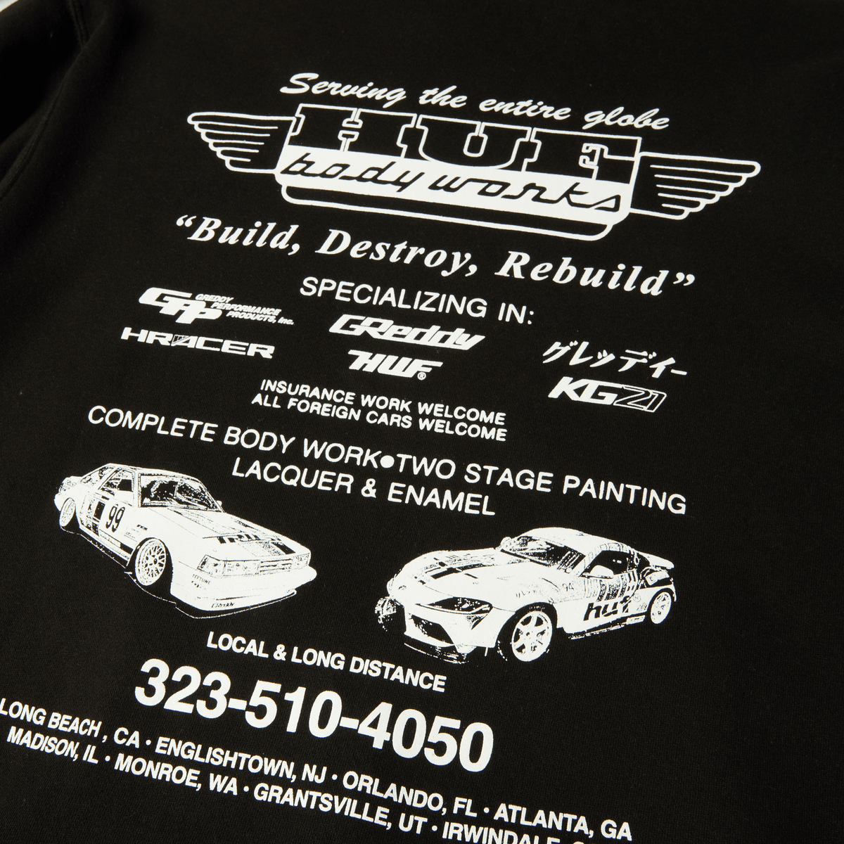 HUF x GReddy Body Works Pullover Hoodie