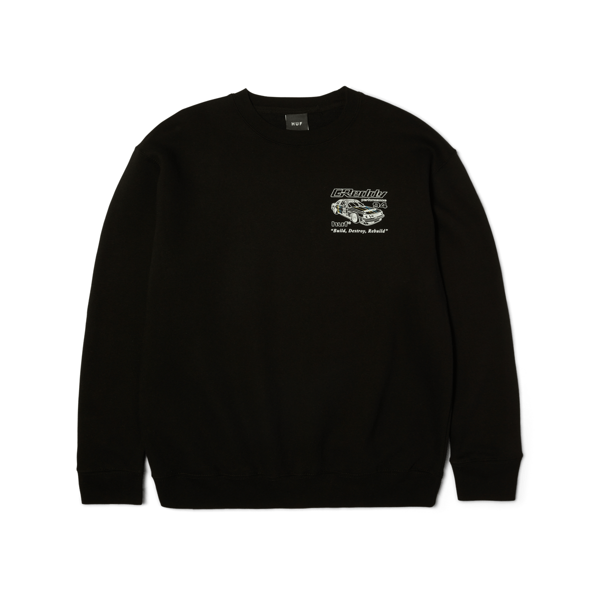 HUF x GReddy Retro Mod Crewneck Sweatshirt