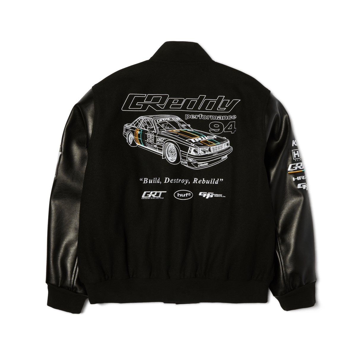 HUF x GReddy Varsity Jacket – HUF Worldwide HUF x GReddy Varsity Jacket – HUF Worldwide