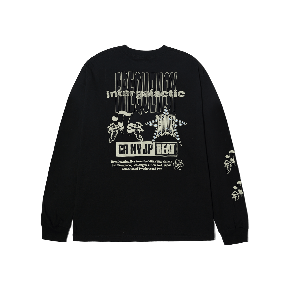 Intergalactic Frequency Long Sleeve T-Shirt – HUF Worldwide Intergalactic Frequency Long Sleeve T-Shirt – HUF Worldwide