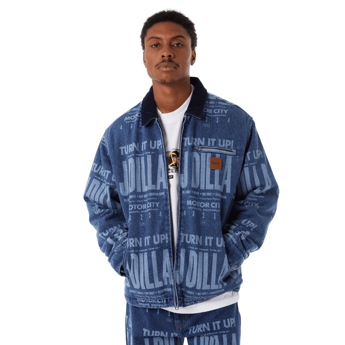 HUF J Dilla デニムジャケット HUF x J Dilla Posted Work HUF J Dilla デニムジャケット HUF x J Dilla Posted Work