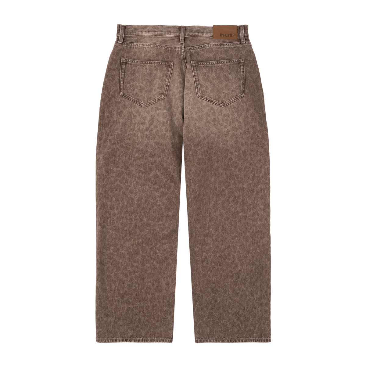 Leopard Wide Denim Pant