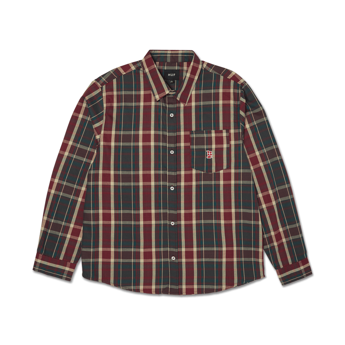 Megablast Plaid Long Sleeve Shirt – HUF Worldwide Megablast Plaid Long Sleeve Shirt – HUF Worldwide