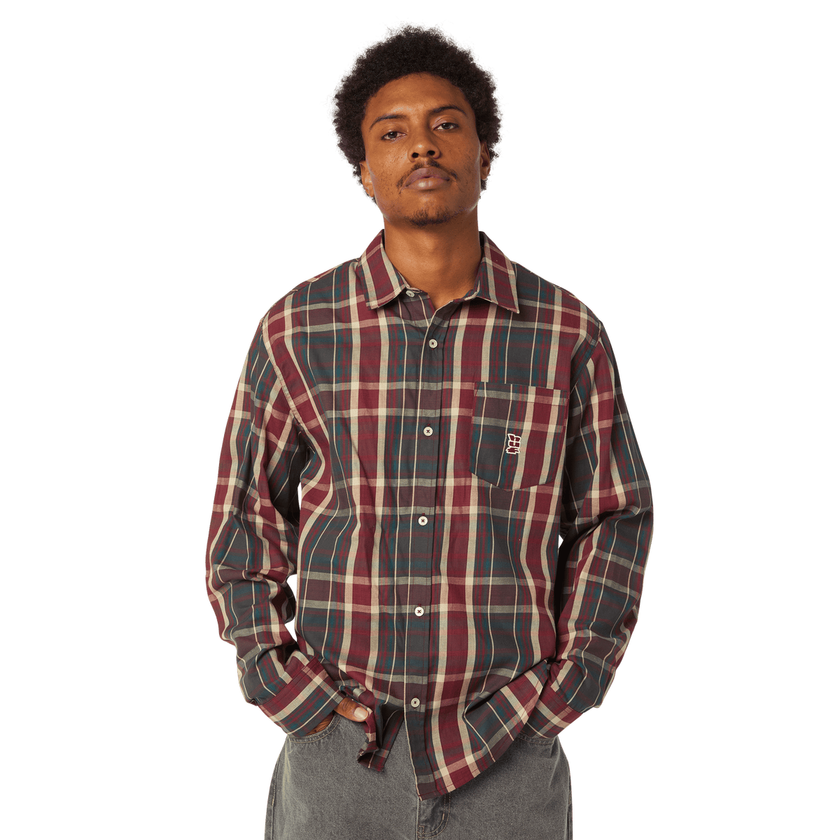 Megablast Plaid Long Sleeve Shirt