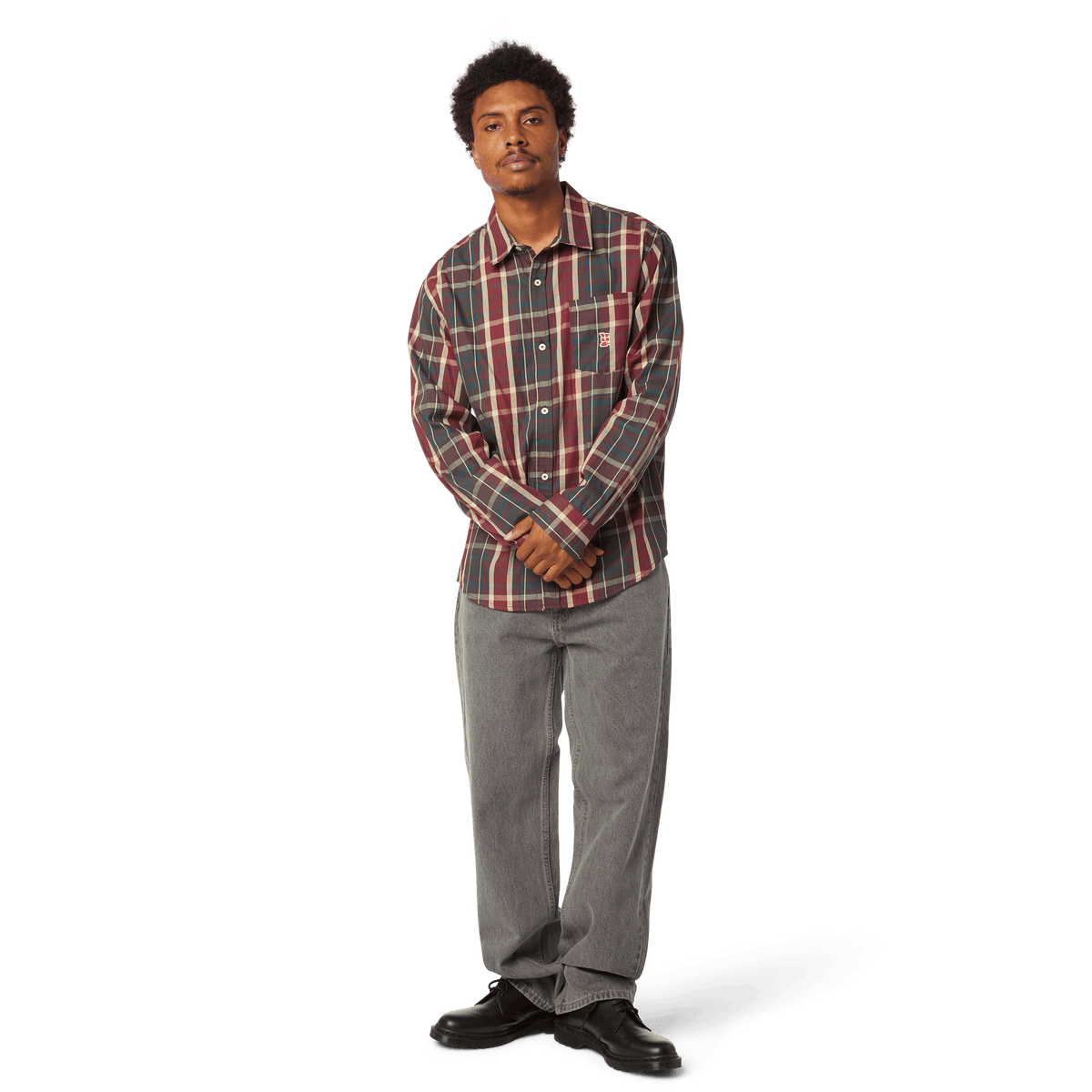 Megablast Plaid Long Sleeve Shirt – HUF Worldwide Megablast Plaid Long Sleeve Shirt – HUF Worldwide