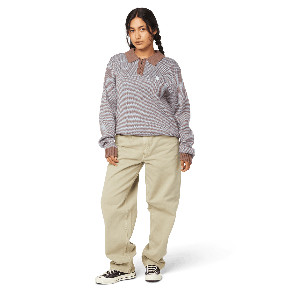 Megablast Two Tone Waffle Sweater