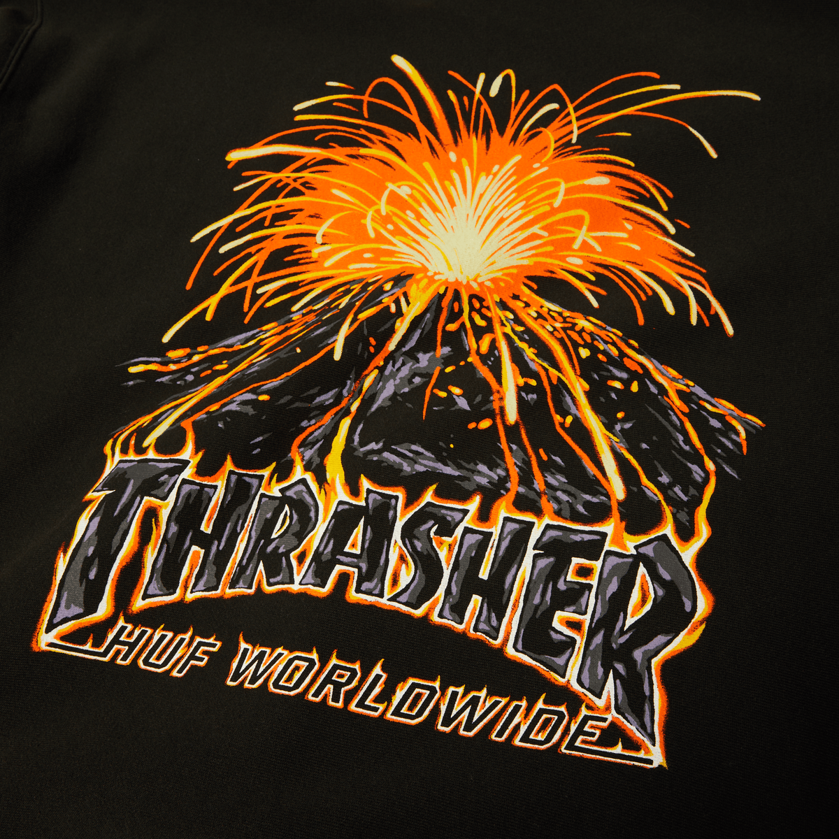 HUF x Thrasher Meltdown Heavyweight Hoodie