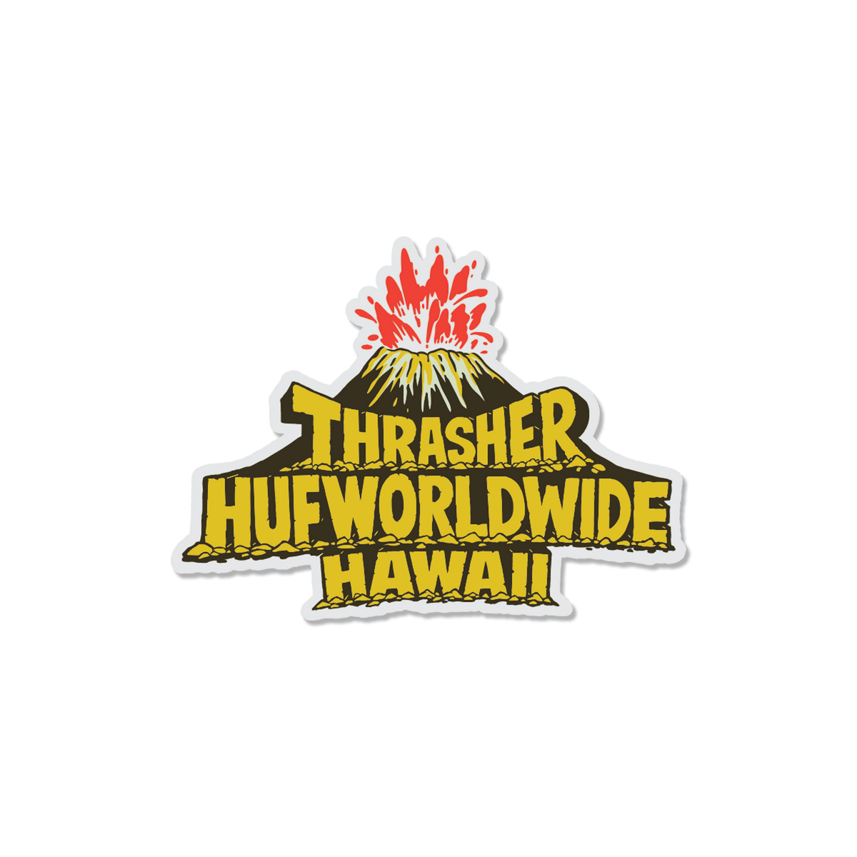HUF x Thrasher Meltdown Sticker