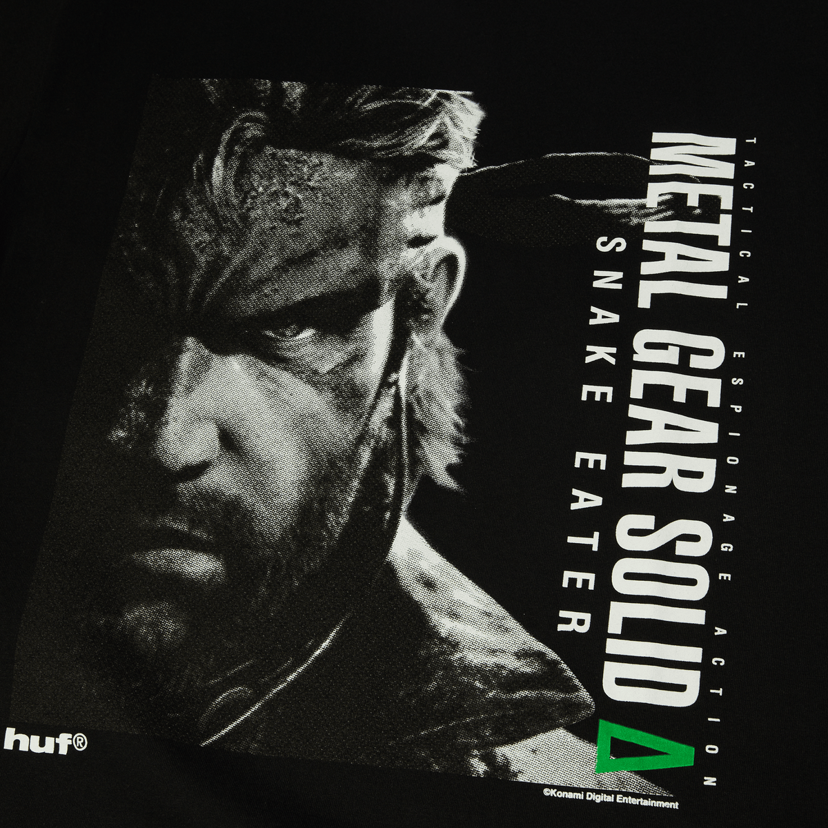 metal gear merchandise HUF METAL GEAR SOLID ?: SNAKE EATER SNAKE T-SHIRT in Black