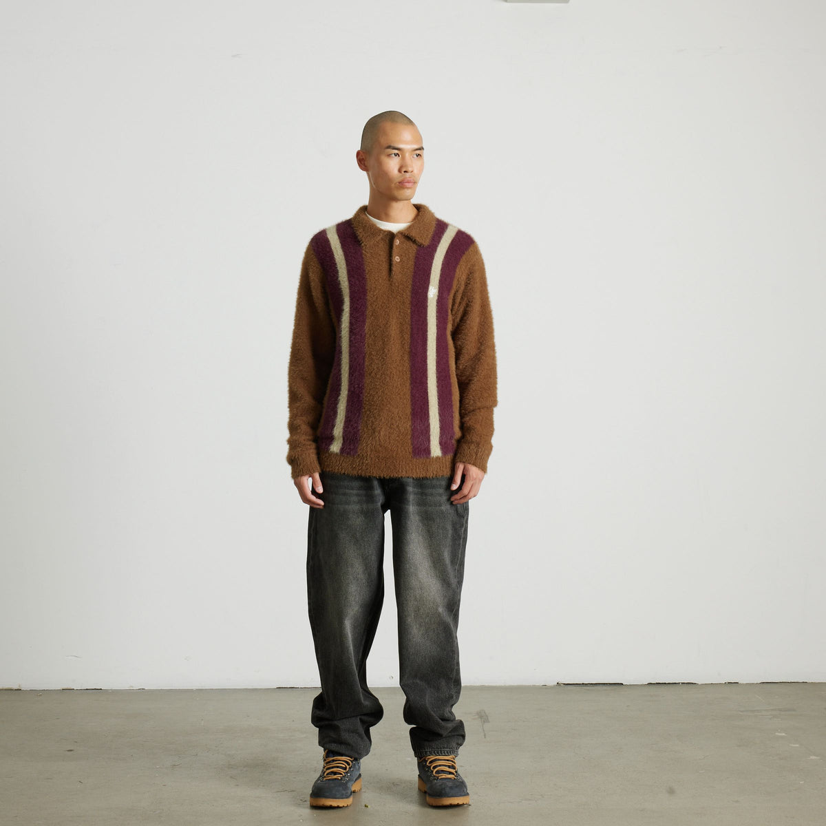 Milton Mohair Polo Sweater