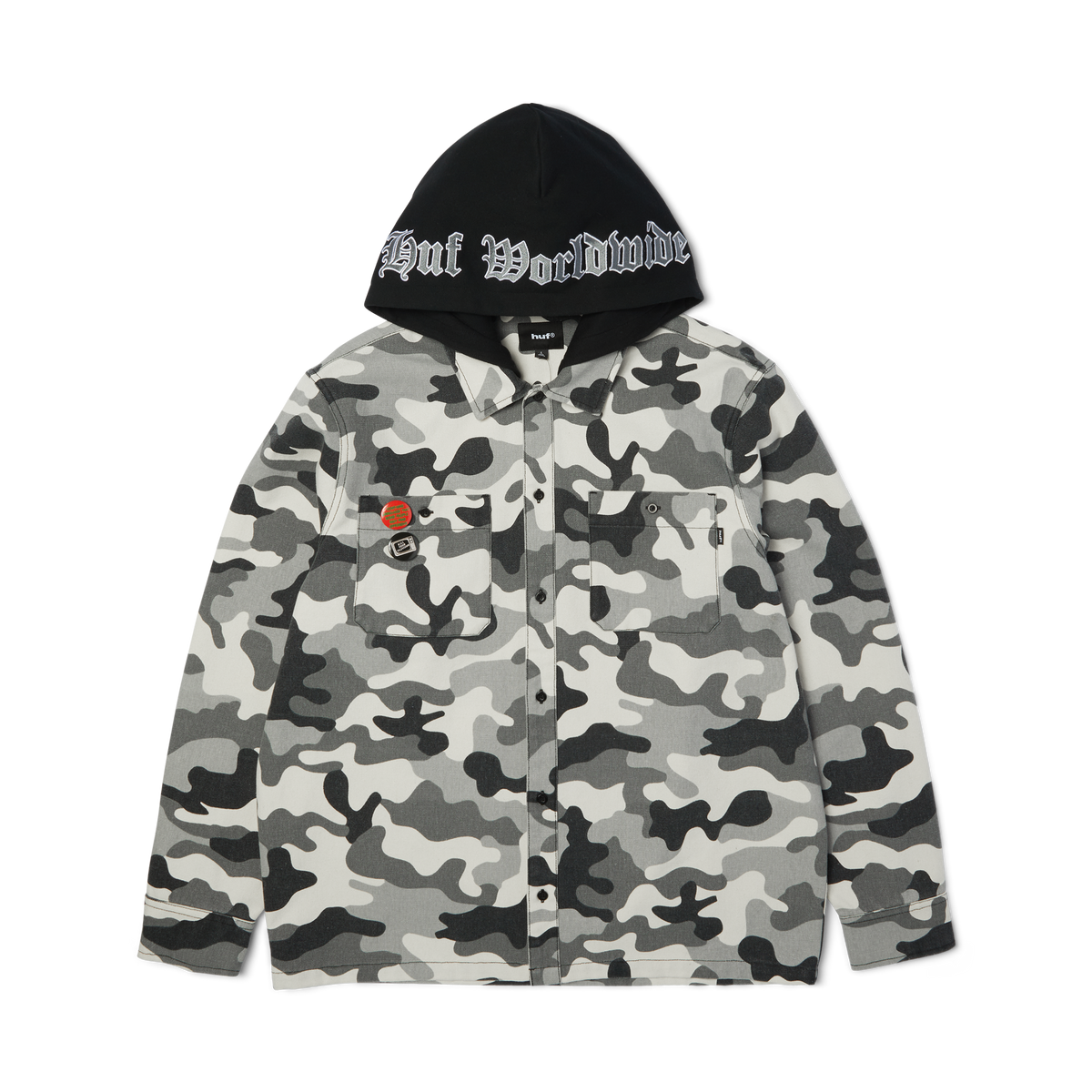 Olympia Camo Hooded Overshirt