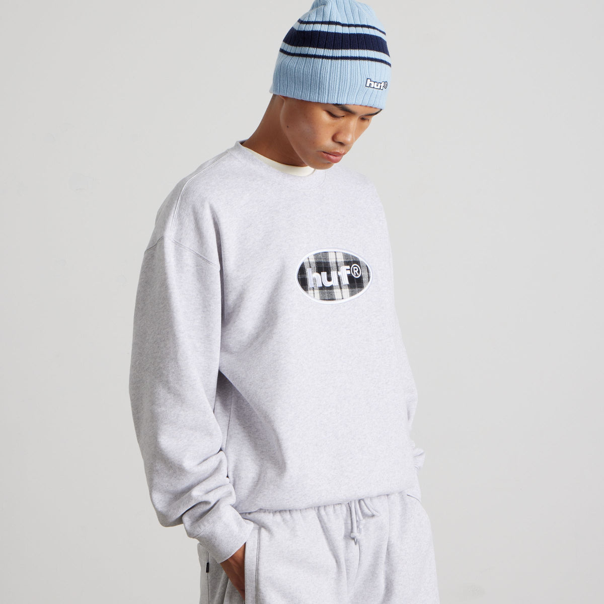 Oval Applique Crewneck Sweatshirt