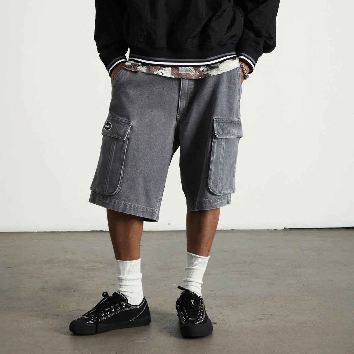 Oval Denim Cargo Short