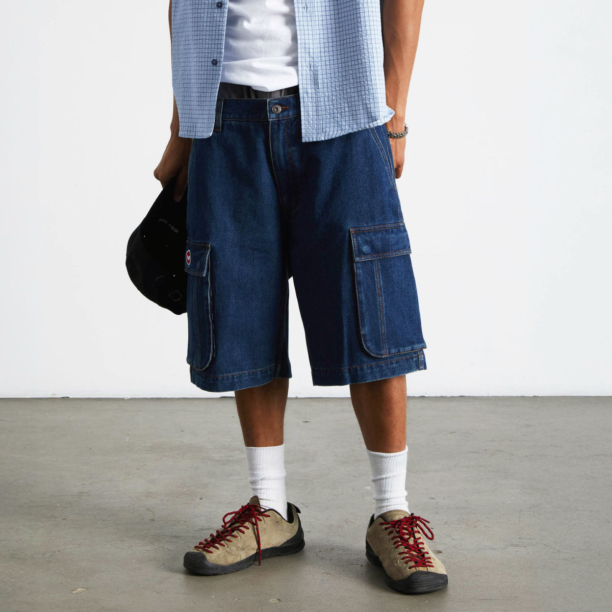 Oval Denim Cargo Short