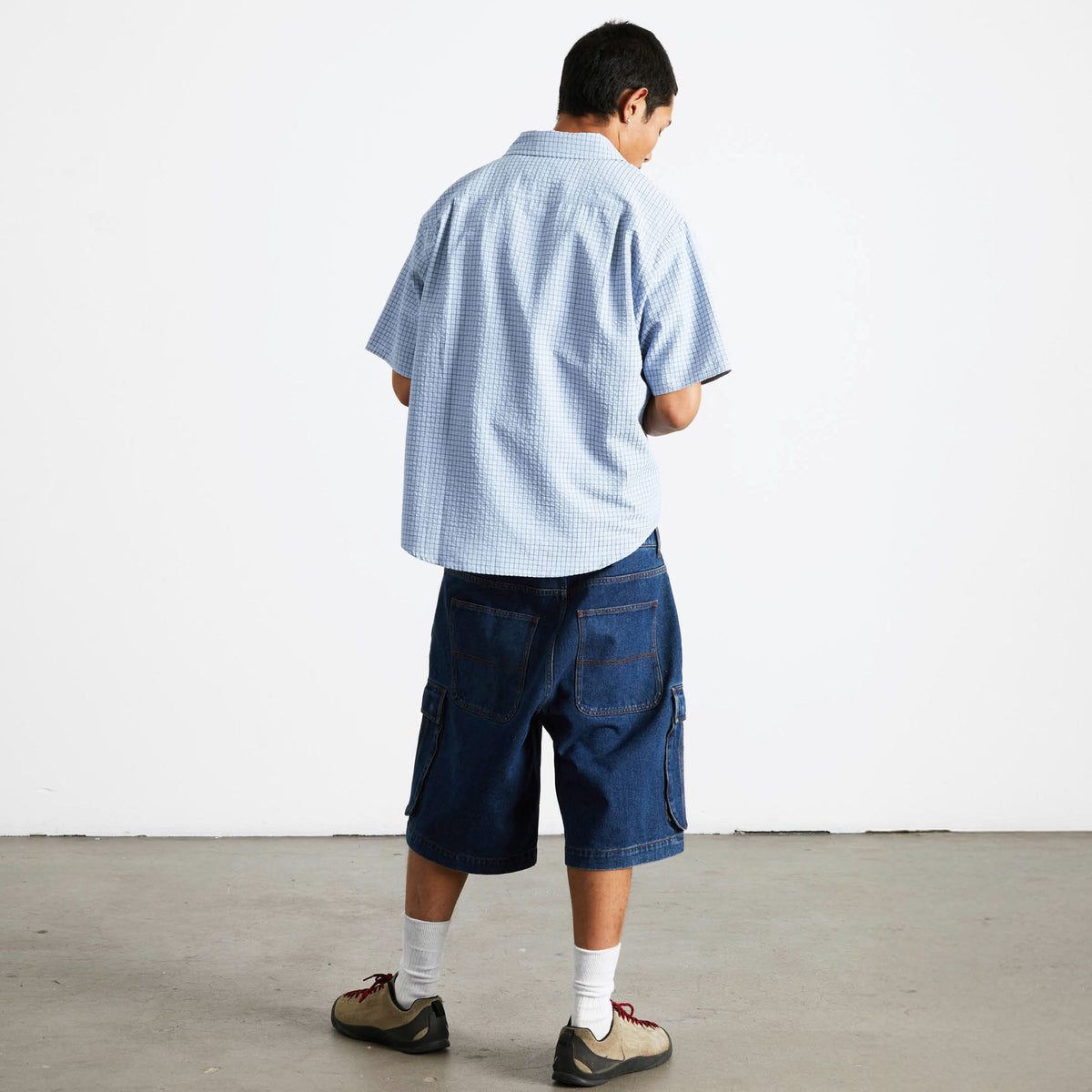 Oval Denim Cargo Short