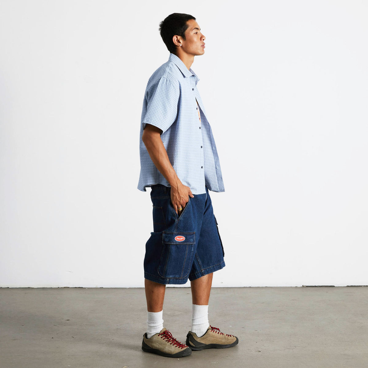 Oval Denim Cargo Short