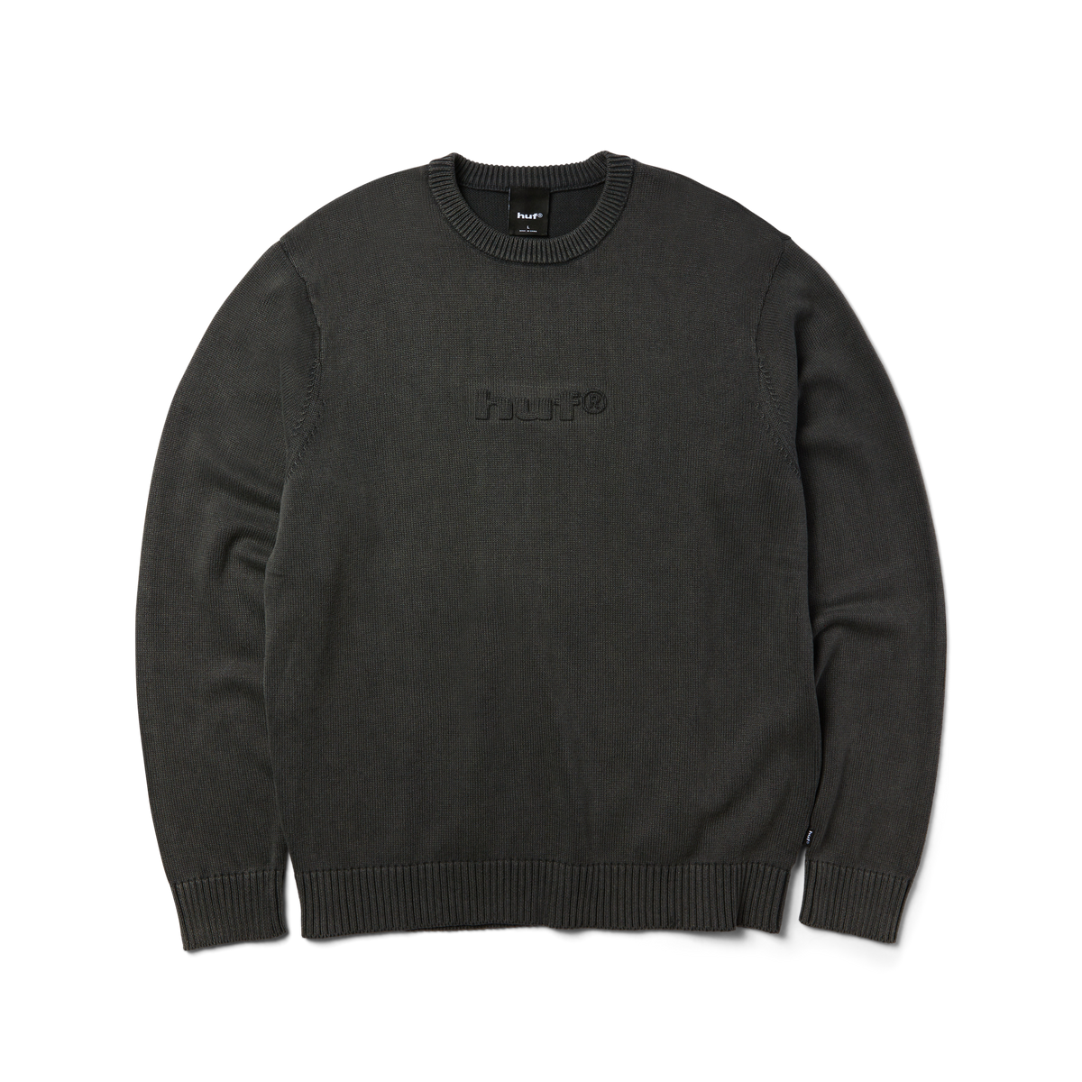 Pacific Wash Embossed Crewneck Sweater