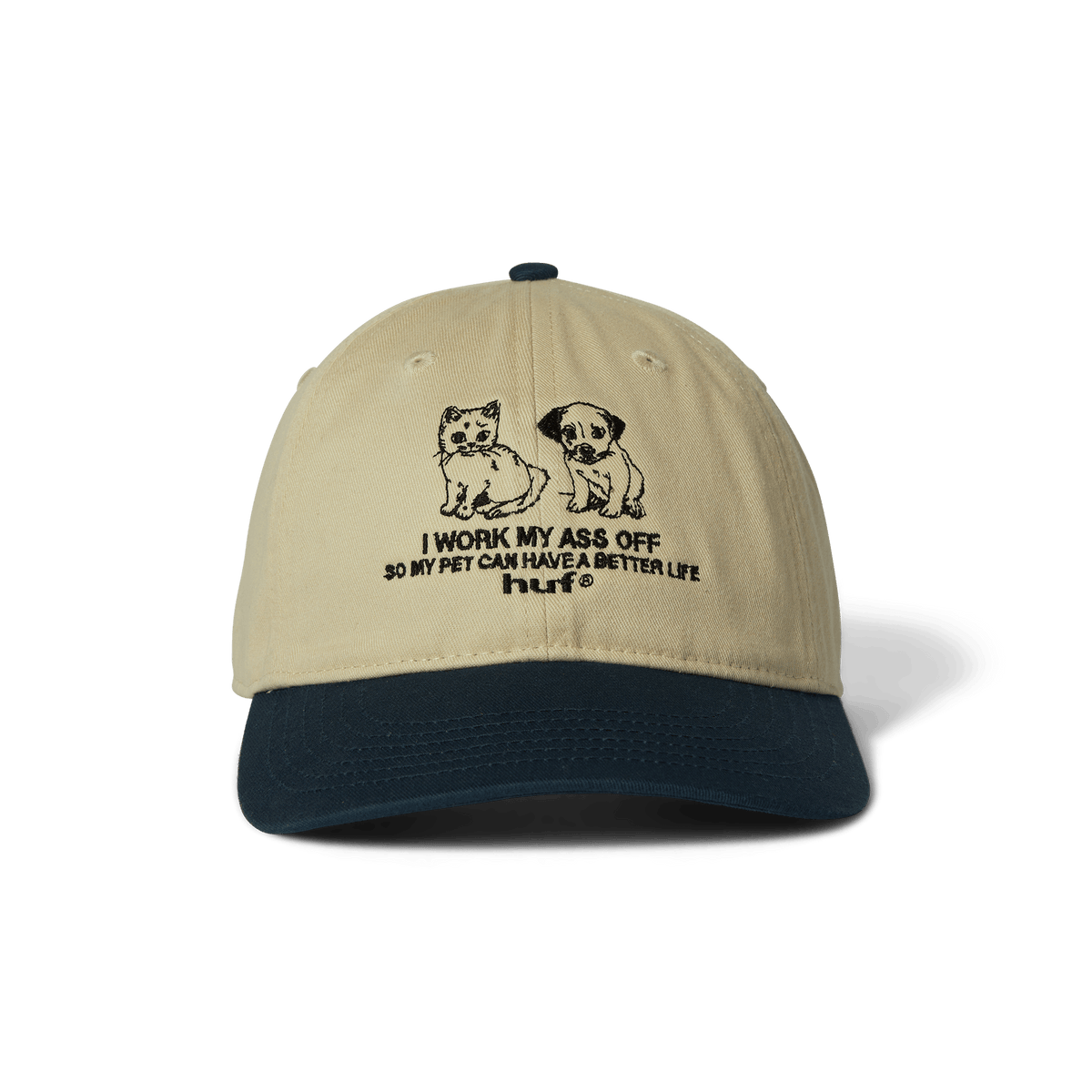 Pets Life 6-Panel Curved Visor Hat