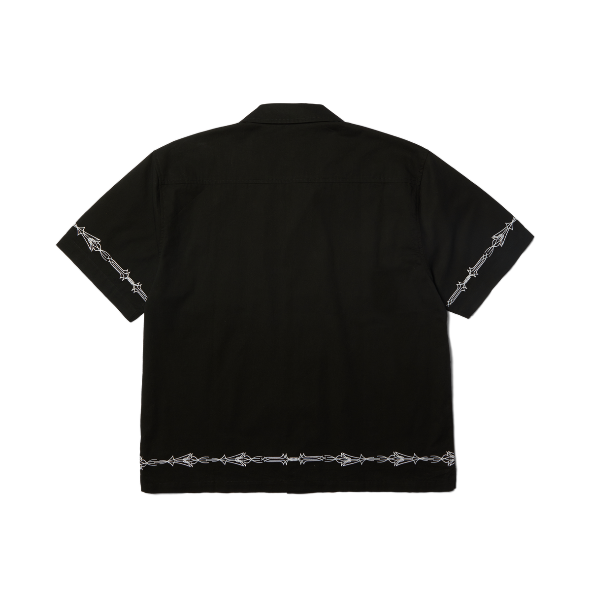Pinstripe Embroidered Resort Shirt