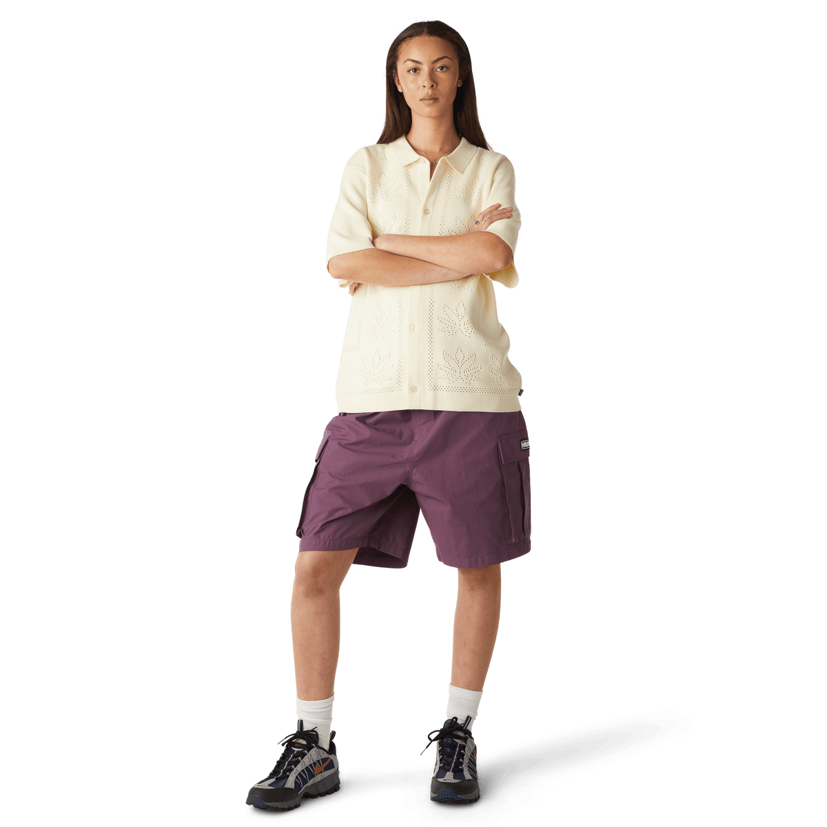 Plantlife Perforated Knit Top