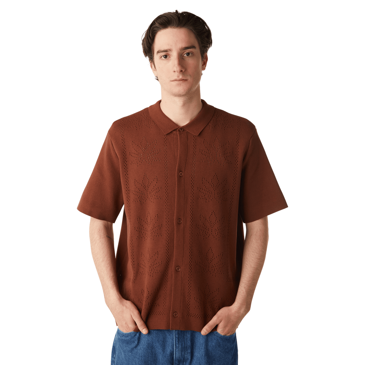 Plantlife Perforated Knit Top