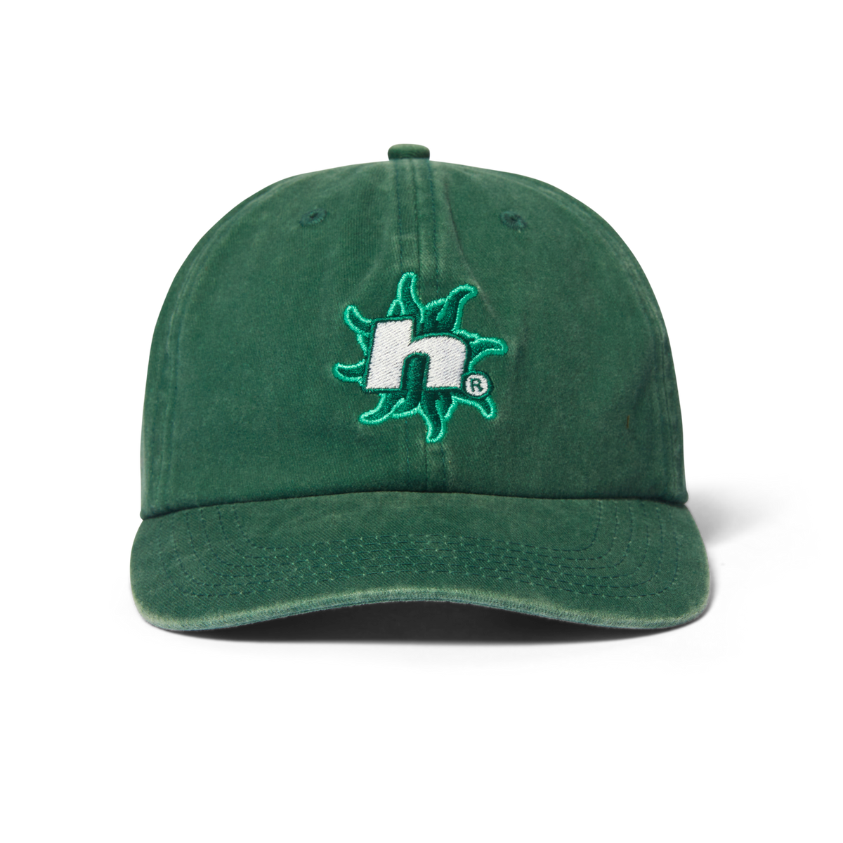 Sol Denim 6-Panel Curved-Visor Washed Hat