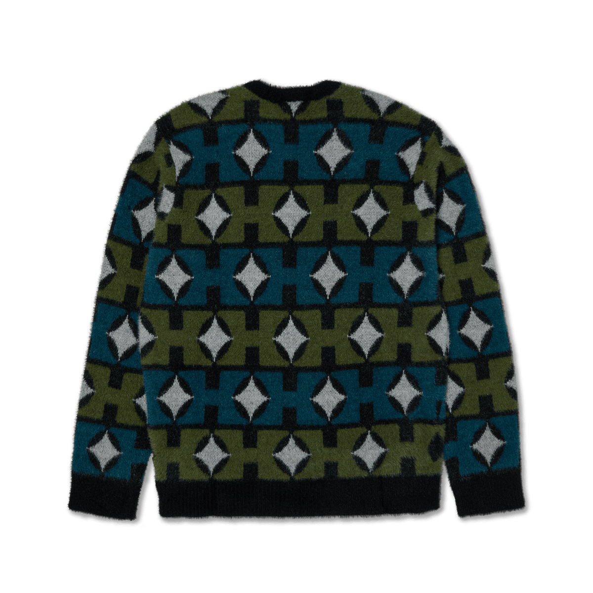nknit Heart pattern pullover sweat カーキ nknit Heart pattern pullover sweat カーキ