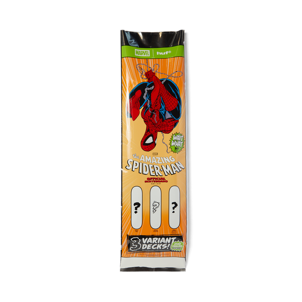 スケートボード HUF X MARVEL SPIDER-MAN 321 BAG DECKS SPIDERMAN-321-BLIND-BAG-
