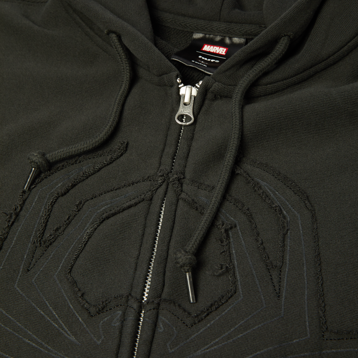 huf x Spider-Man Web Full-Zip Washed Hoodie