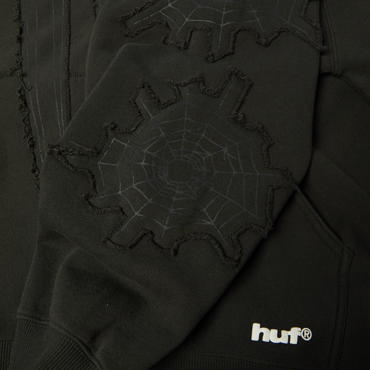 huf x Spider-Man Web Full-Zip Washed Hoodie