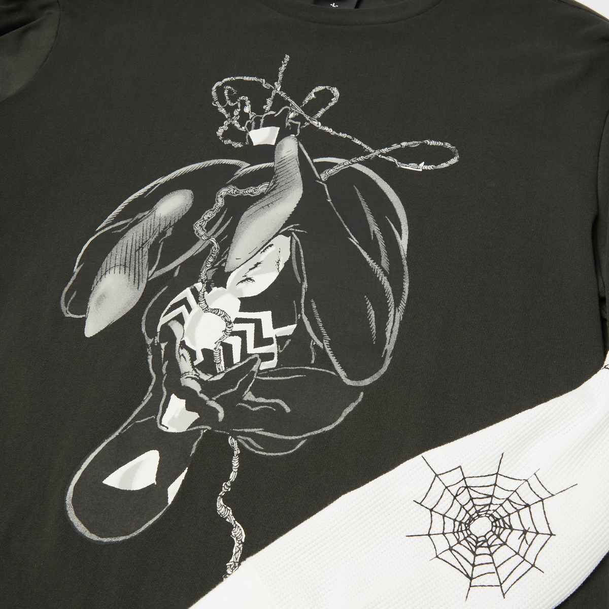huf x Spider-Man Web Long Sleeve Double Layer Top