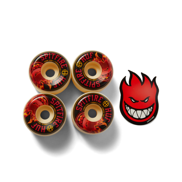huf x Spitfire 54mm Conical Skate Wheels