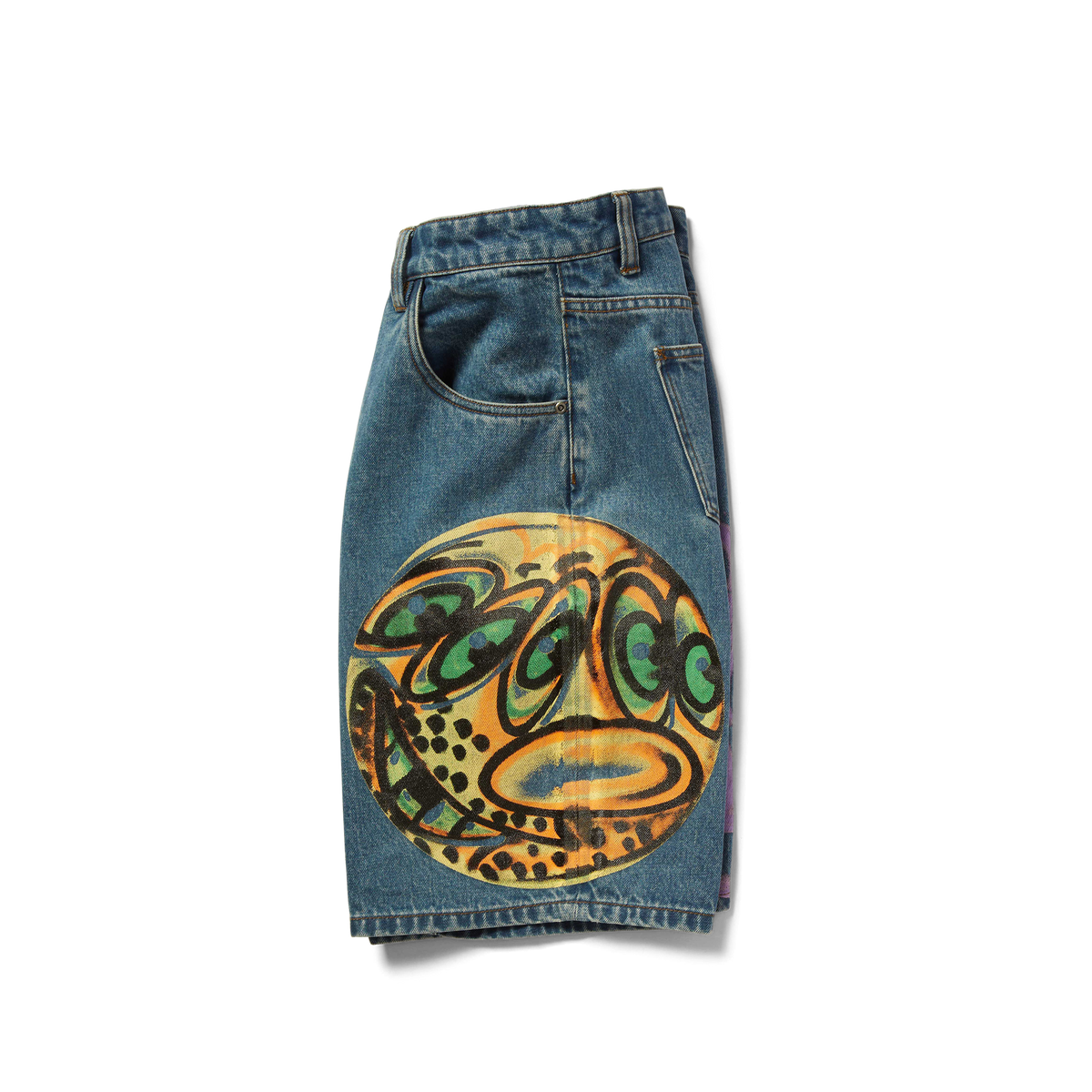 Kenny Scharf Spray Guys Denim Short