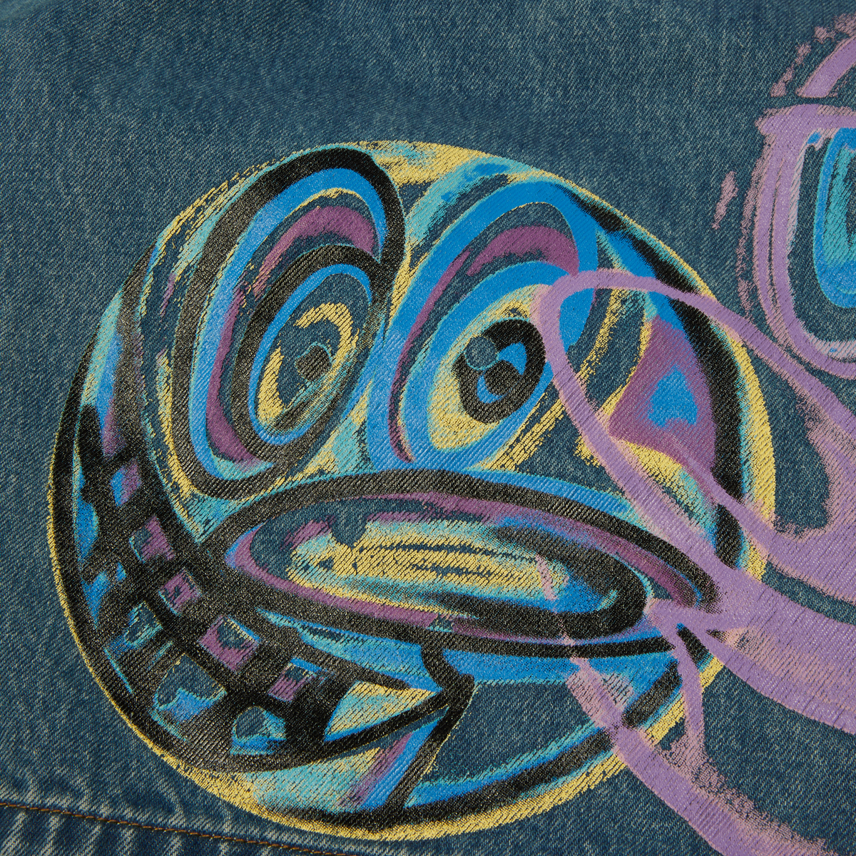 Kenny Scharf Spray Guys Denim Short