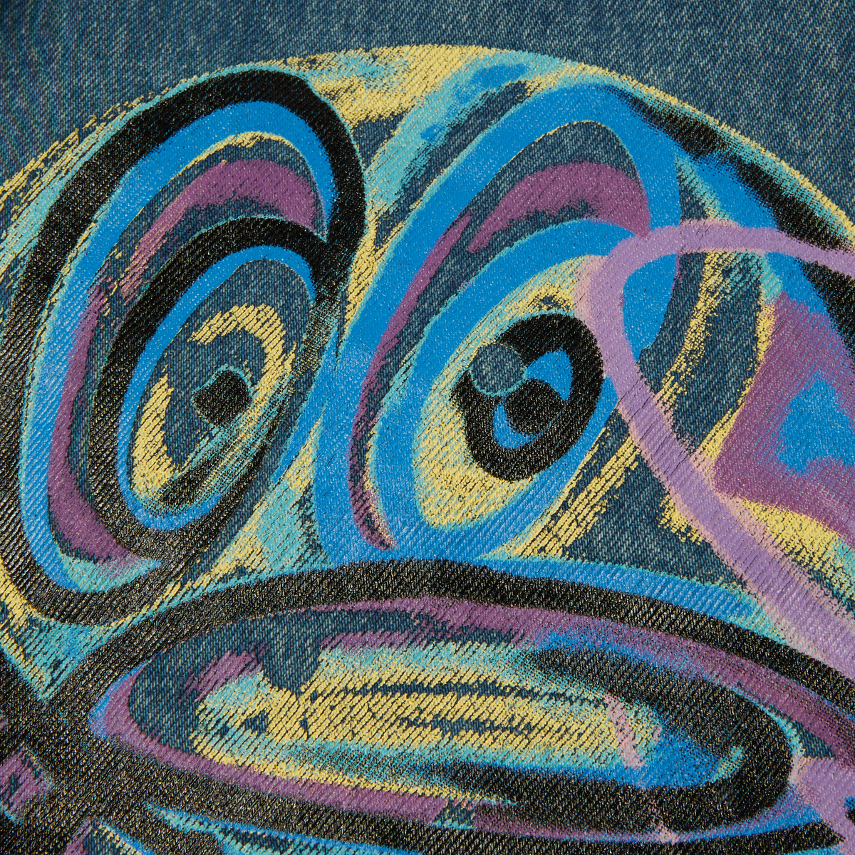 Kenny Scharf Spray Guys Denim Short