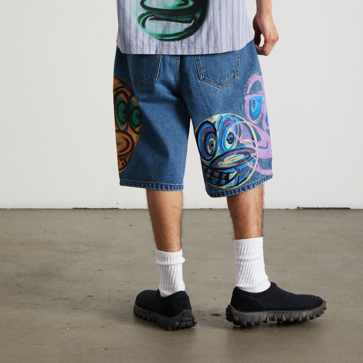 Kenny Scharf Spray Guys Denim Short