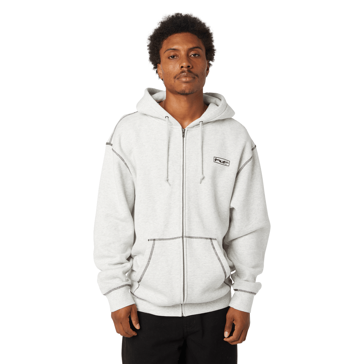 Stretch Full-Zip Hoodie – HUF Worldwide Stretch Full-Zip Hoodie – HUF Worldwide