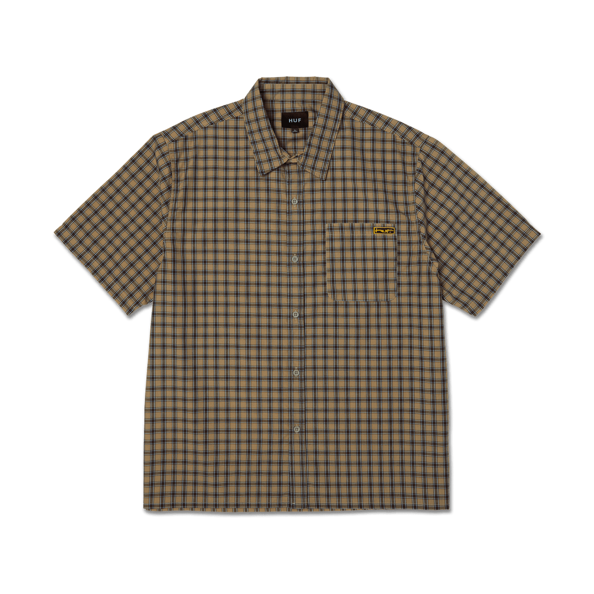 Stretch Micro Plaid Shirt
