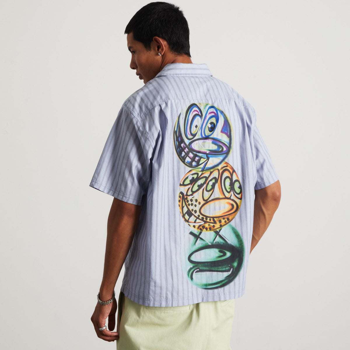 Kenny Scharf Television Stripe Shirt
