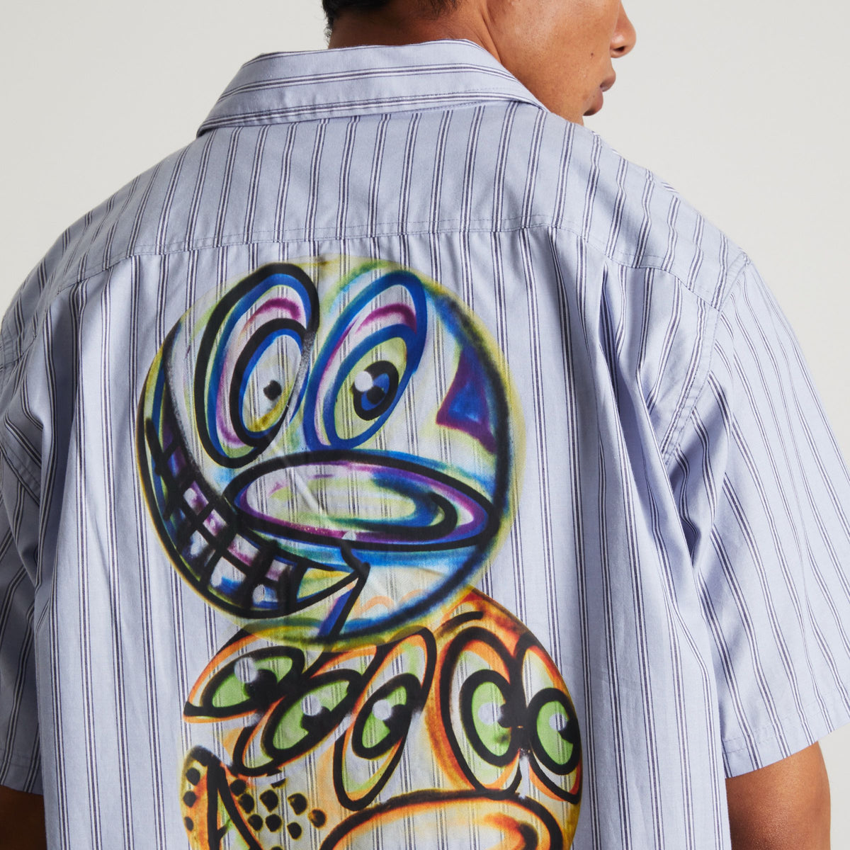 Kenny Scharf Television Stripe Shirt
