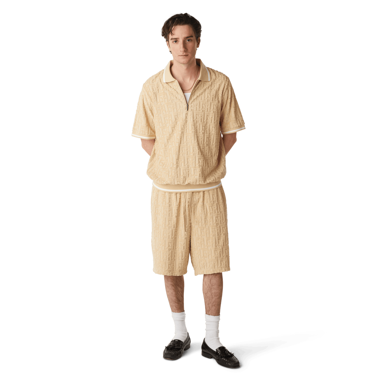 Tether Jacquard Terry Top