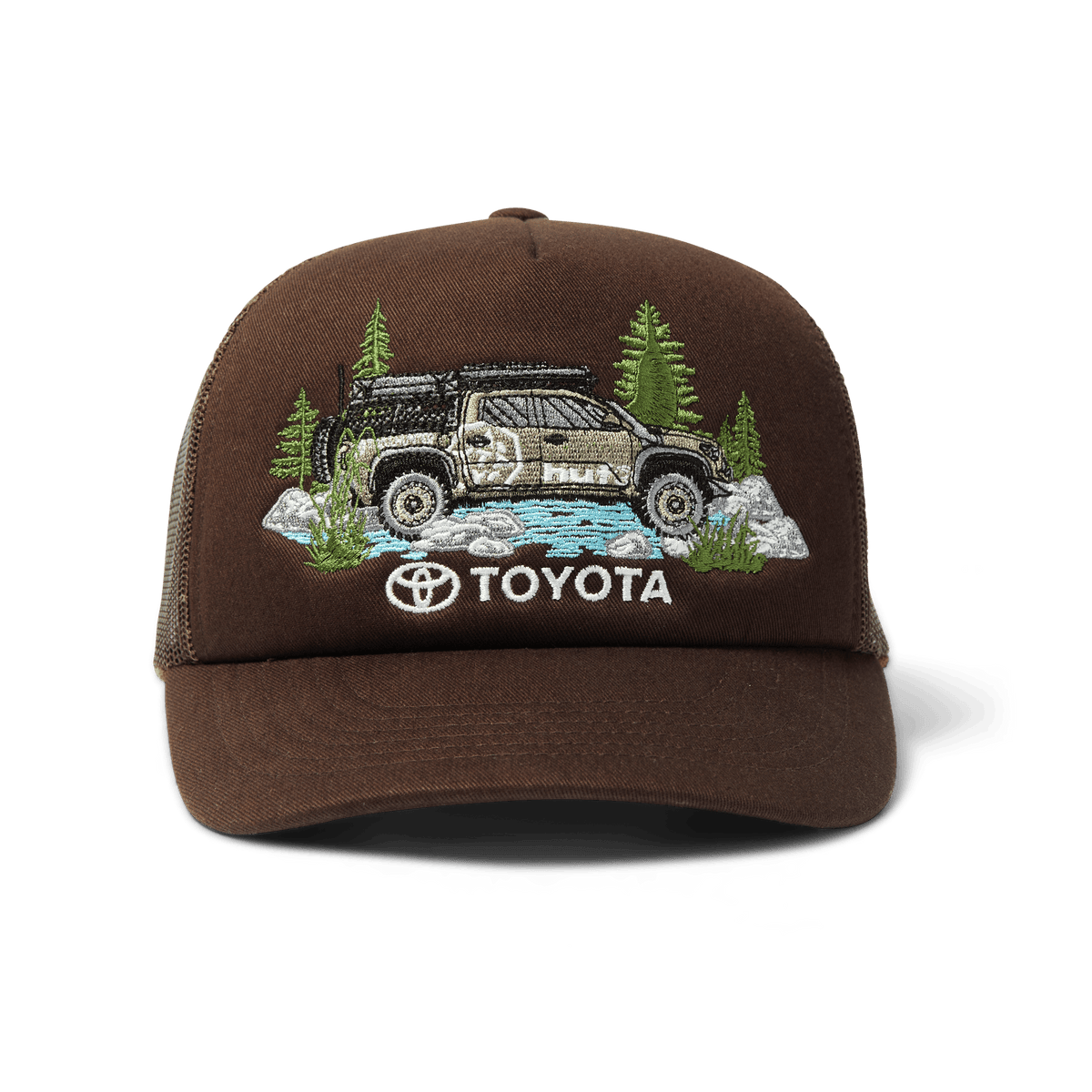thumbnail image 2 of Toyota Tacoma Embroidered Trucker Hat By Richardson (112) – Charcoal/Neon Orange, Adjustable Mesh Back 2 of 5