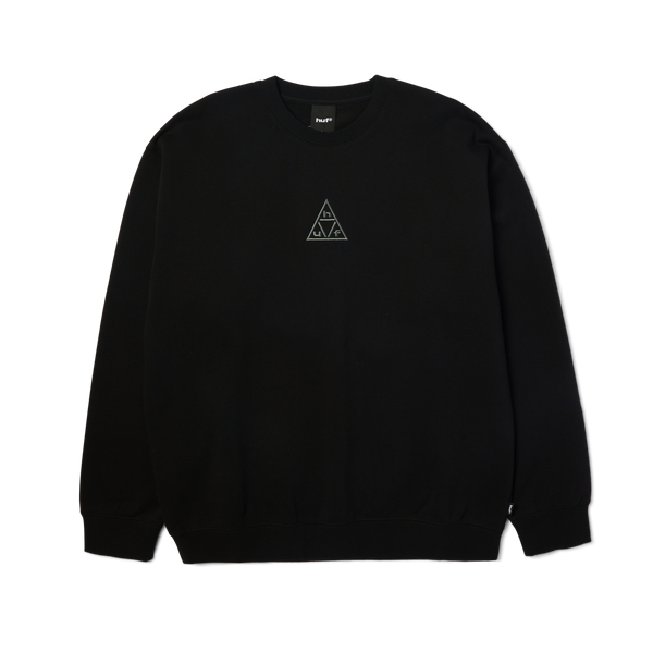 Triple Triangle Embroidered Crewneck Sweatshirt
