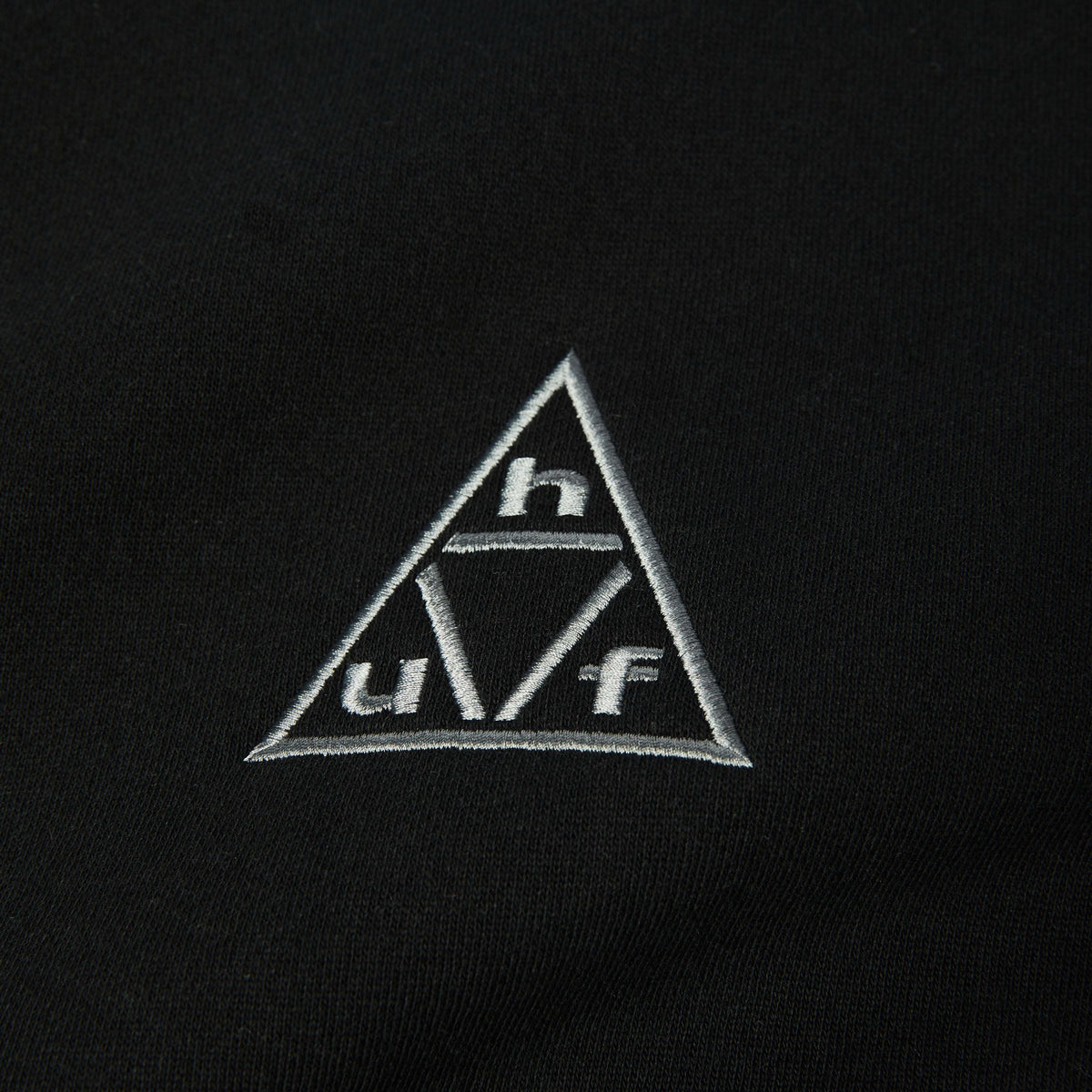 Triple Triangle Embroidered Crewneck Sweatshirt