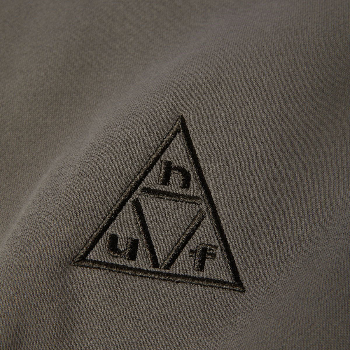 Triple Triangle Embroidered Crewneck Sweatshirt