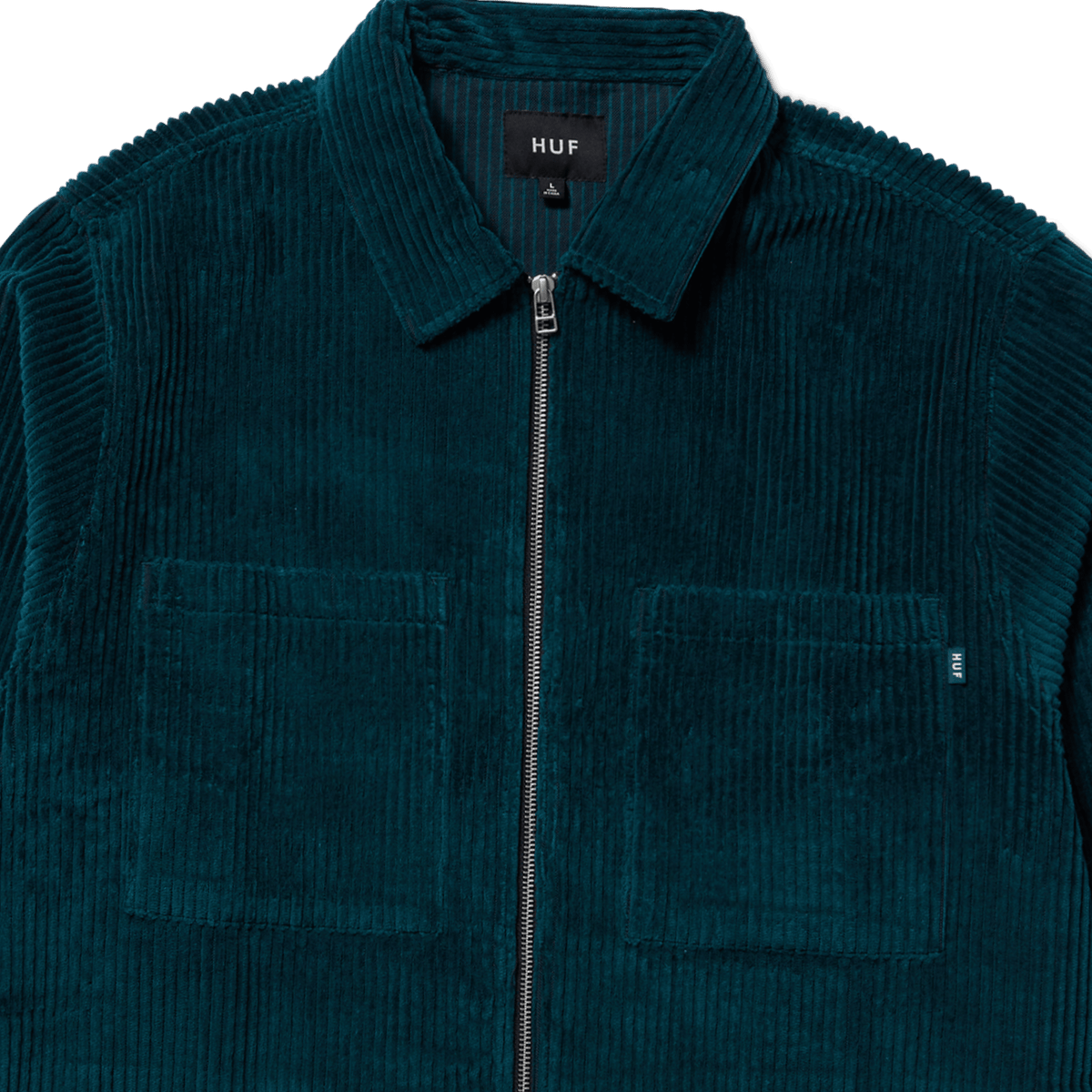 Two Tone Corduroy Zip Shacket – HUF Worldwide Two Tone Corduroy Zip Shacket – HUF Worldwide