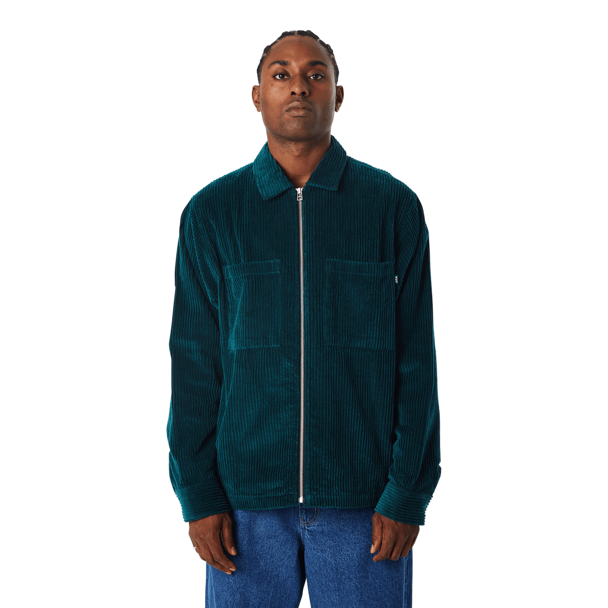 Two Tone Corduroy Zip Shacket – HUF Worldwide Two Tone Corduroy Zip Shacket – HUF Worldwide