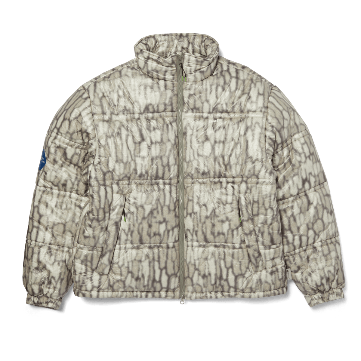 89 Warped Camo Tyvek Puffer