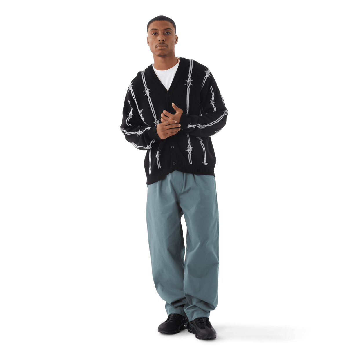 Barbed Wire Cardigan – HUF Worldwide Barbed Wire Cardigan – HUF Worldwide