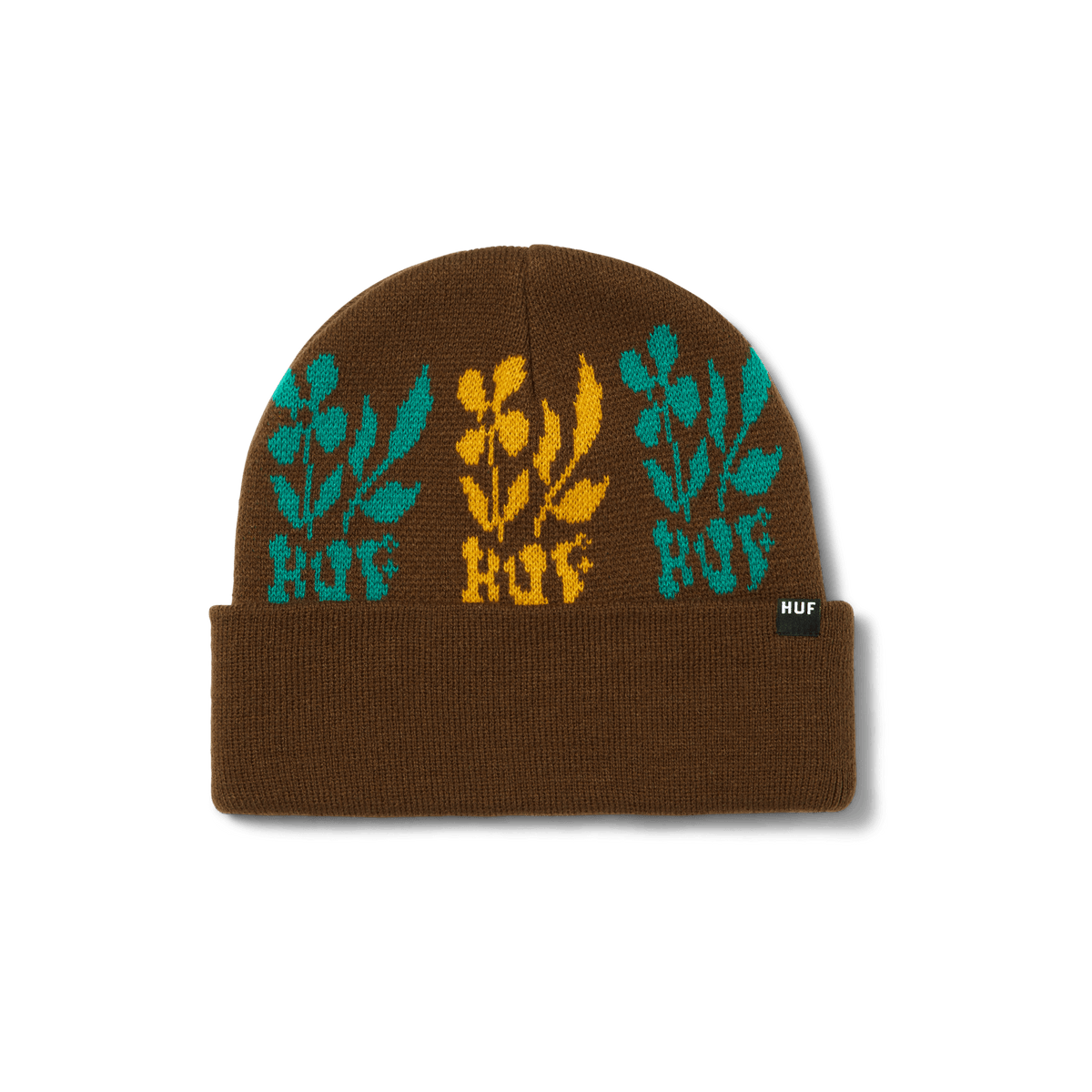 【HOT国産】NOAH FLORAL JAQUARD BEANIE Black ビーニー 帽子